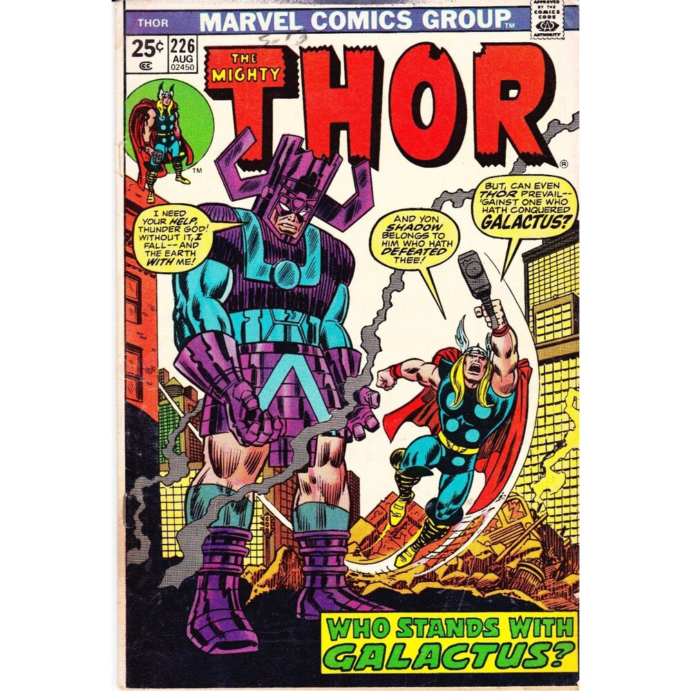 The Mighty Thor #226 (1974) Galactus Ego the Living Planet Bronze Age